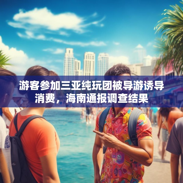 游客参加三亚纯玩团被导游诱导消费，海南通报调查结果