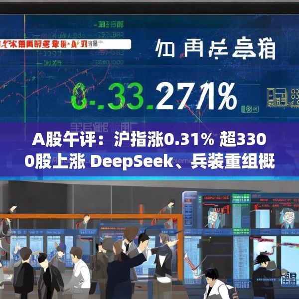 A股午评：沪指涨0.31% 超3300股上涨 DeepSeek、兵装重组概念领涨