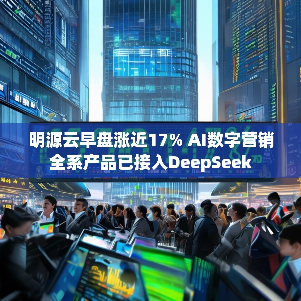 明源云早盘涨近17% AI数字营销全系产品已接入DeepSeek