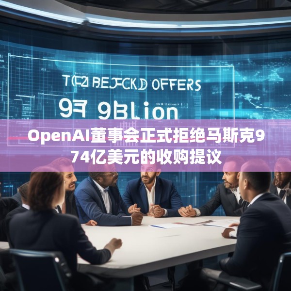 OpenAI董事会正式拒绝马斯克974亿美元的收购提议