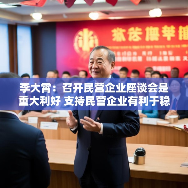 李大霄：召开民营企业座谈会是重大利好 支持民营企业有利于稳定经济稳定股市