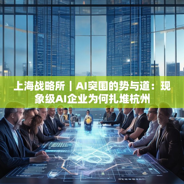 上海战略所｜AI突围的势与道：现象级AI企业为何扎堆杭州