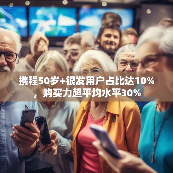 携程50岁+银发用户占比达10%，购买力超平均水平30%