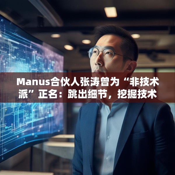 Manus合伙人张涛曾为“非技术派”正名：跳出细节，挖掘技术的真正用途