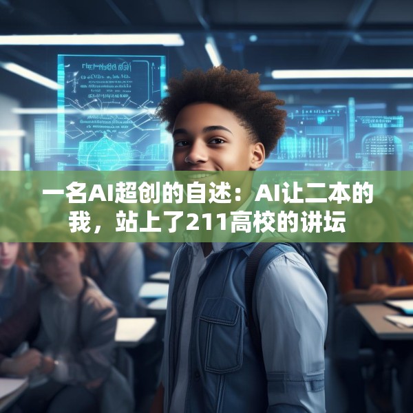 一名AI超创的自述：AI让二本的我，站上了211高校的讲坛