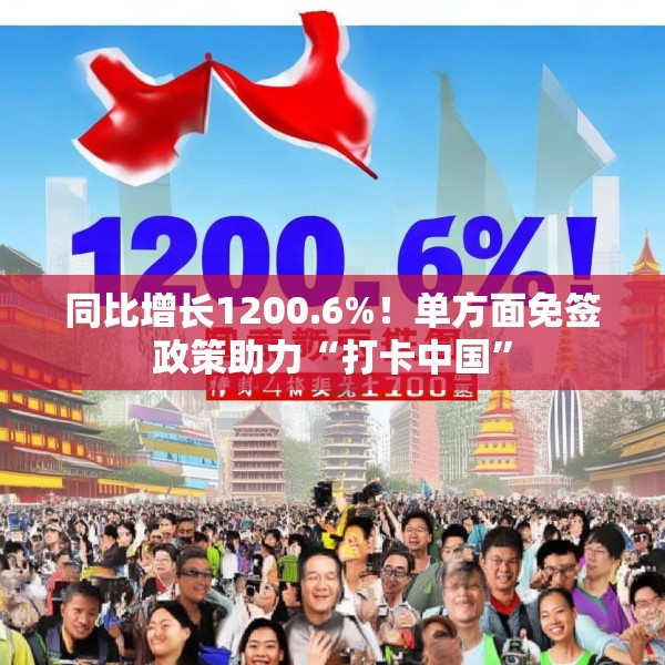 同比增长1200.6%！单方面免签政策助力“打卡中国”