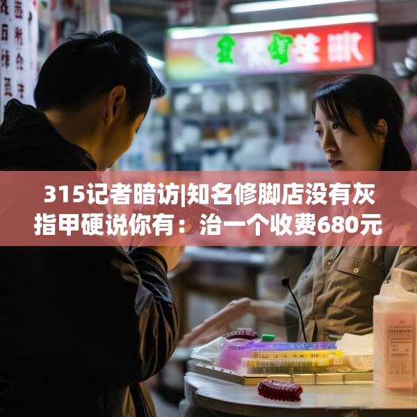 315记者暗访|知名修脚店没有灰指甲硬说你有：治一个收费680元 办卡打8.8折