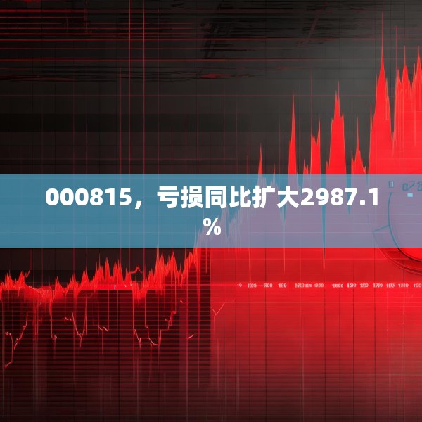 000815，亏损同比扩大2987.1%