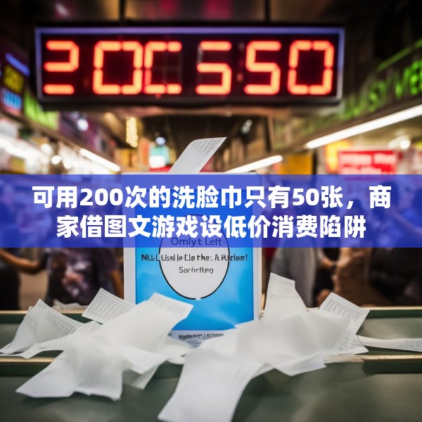 可用200次的洗脸巾只有50张，商家借图文游戏设低价消费陷阱