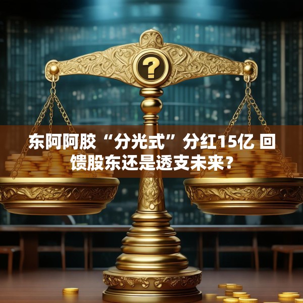 东阿阿胶“分光式”分红15亿 回馈股东还是透支未来？